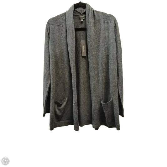 Sweater Cardigan By Talbots In Grey, Size: S