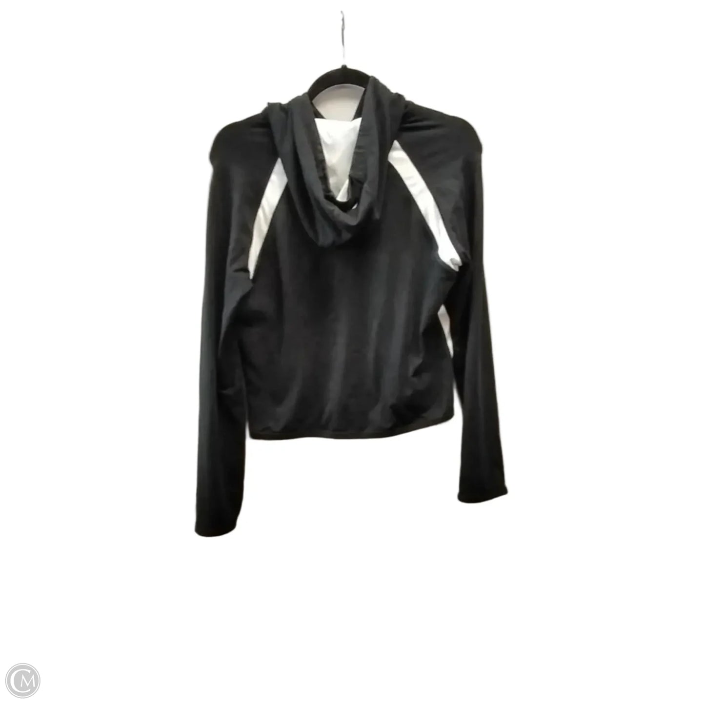 Athletic Jacket By Nike In Black & White, Size: S