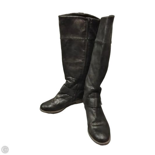 Boots Mid-calf Heels By Madeline In Black, Size: 8.5