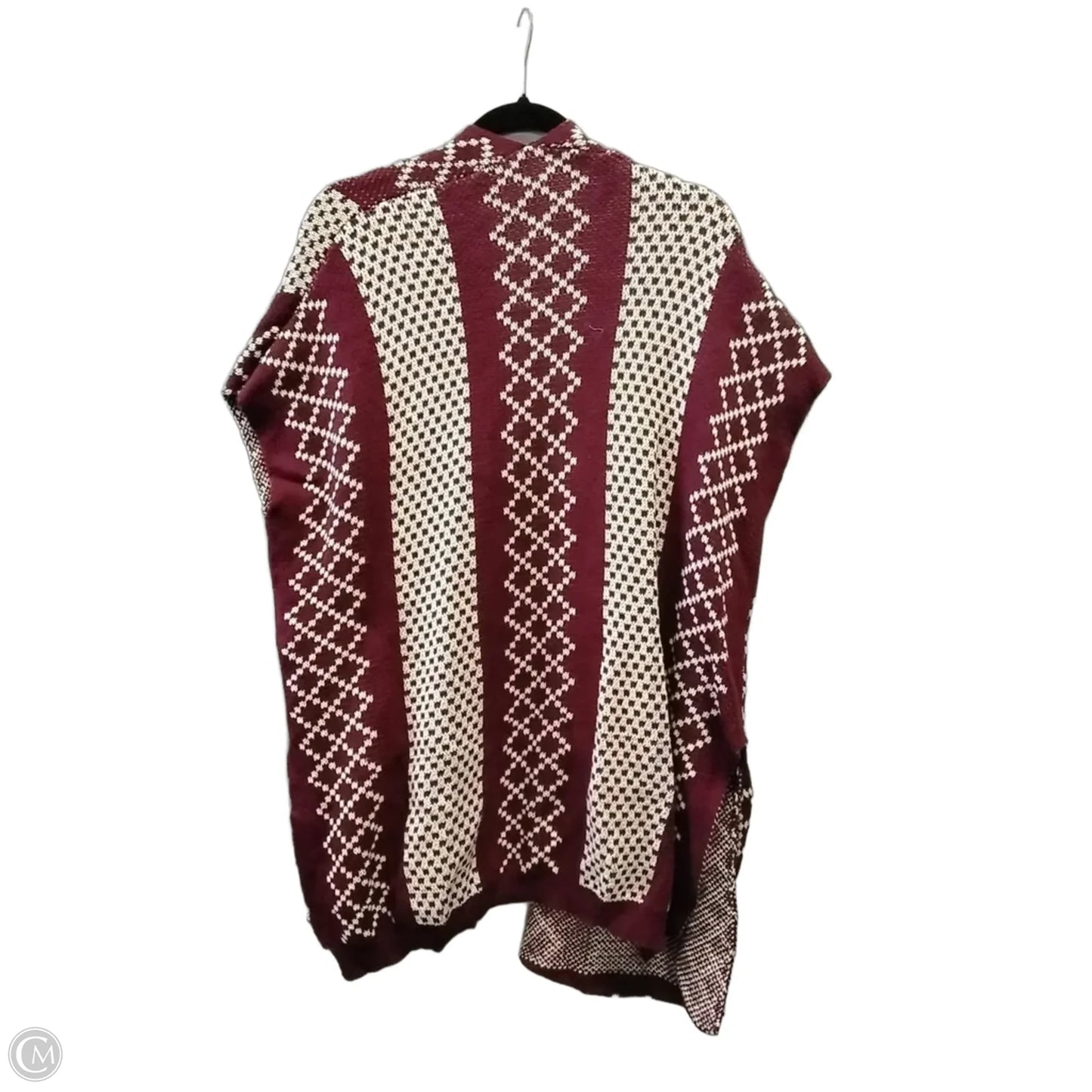 Cardigan By Ya In Red & White, Size: Onesize