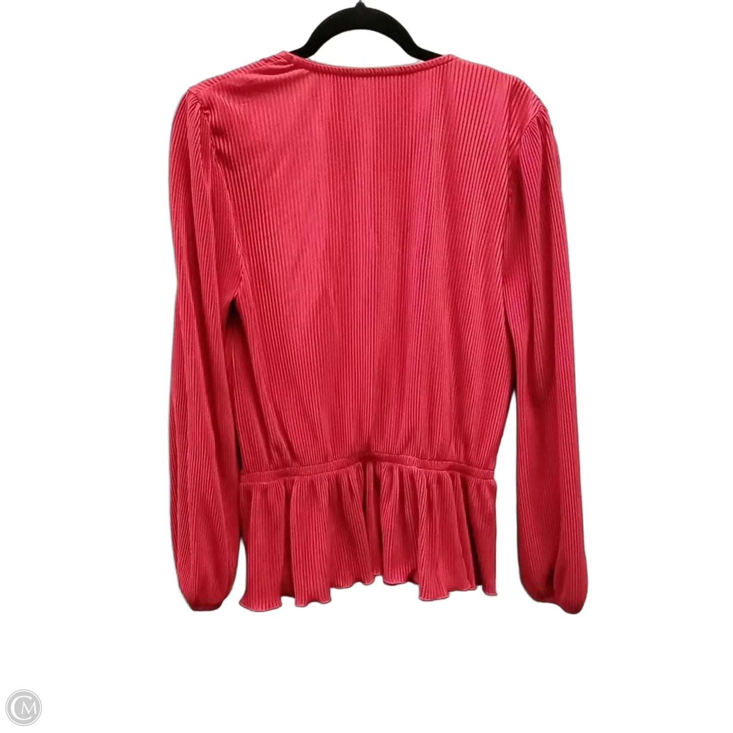 Top Long Sleeve By On 34th In Red, Size: M