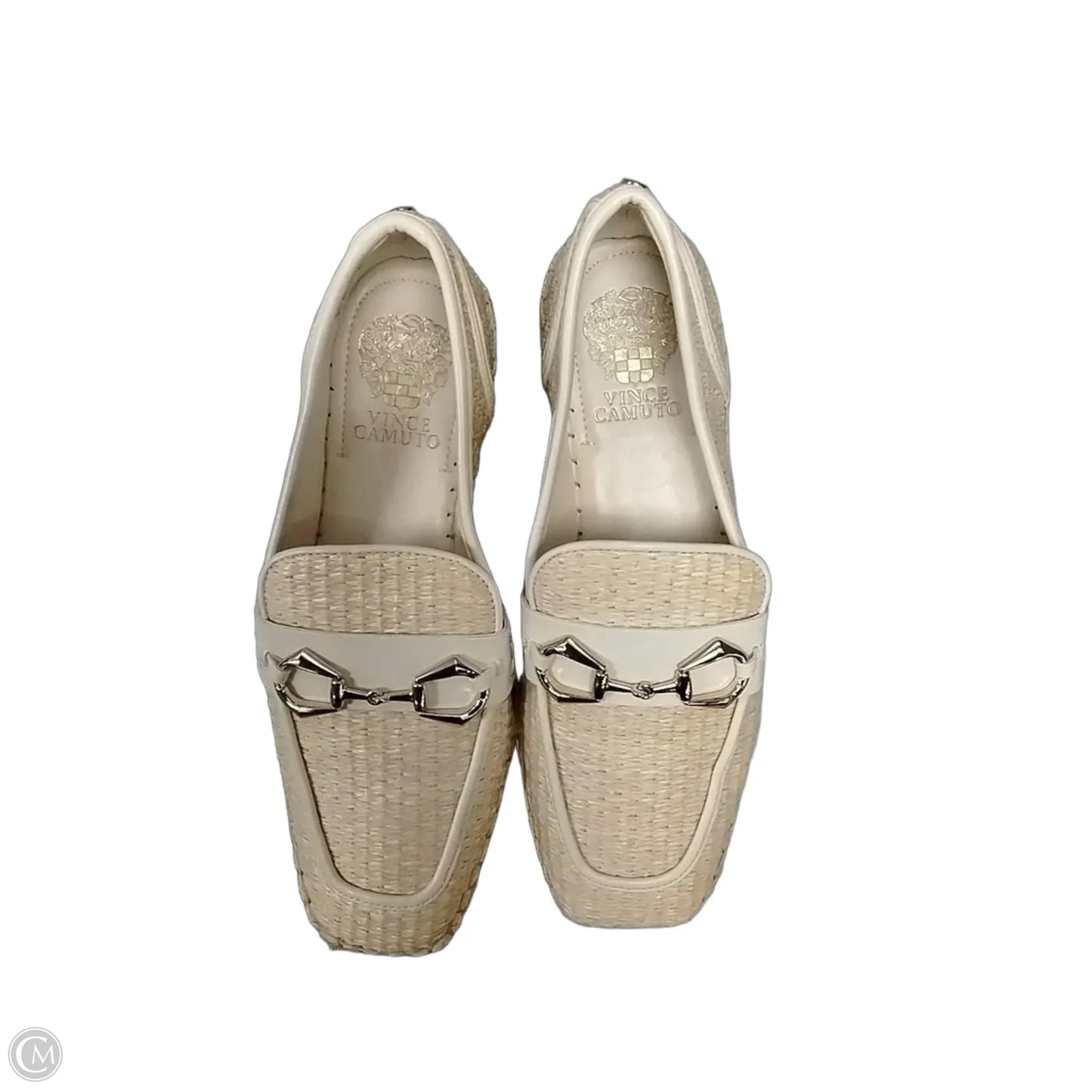 Sandals Heels Wedge By Cme In Tan, Size: 7.5