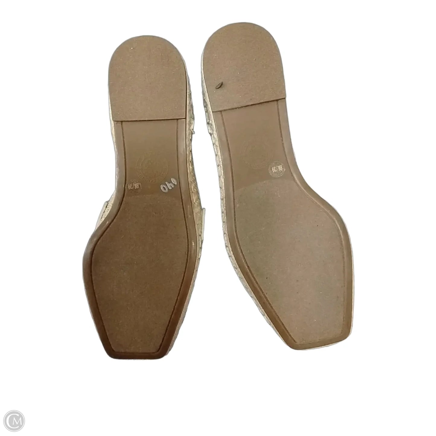 Sandals Heels Wedge By Cme In Tan, Size: 7.5