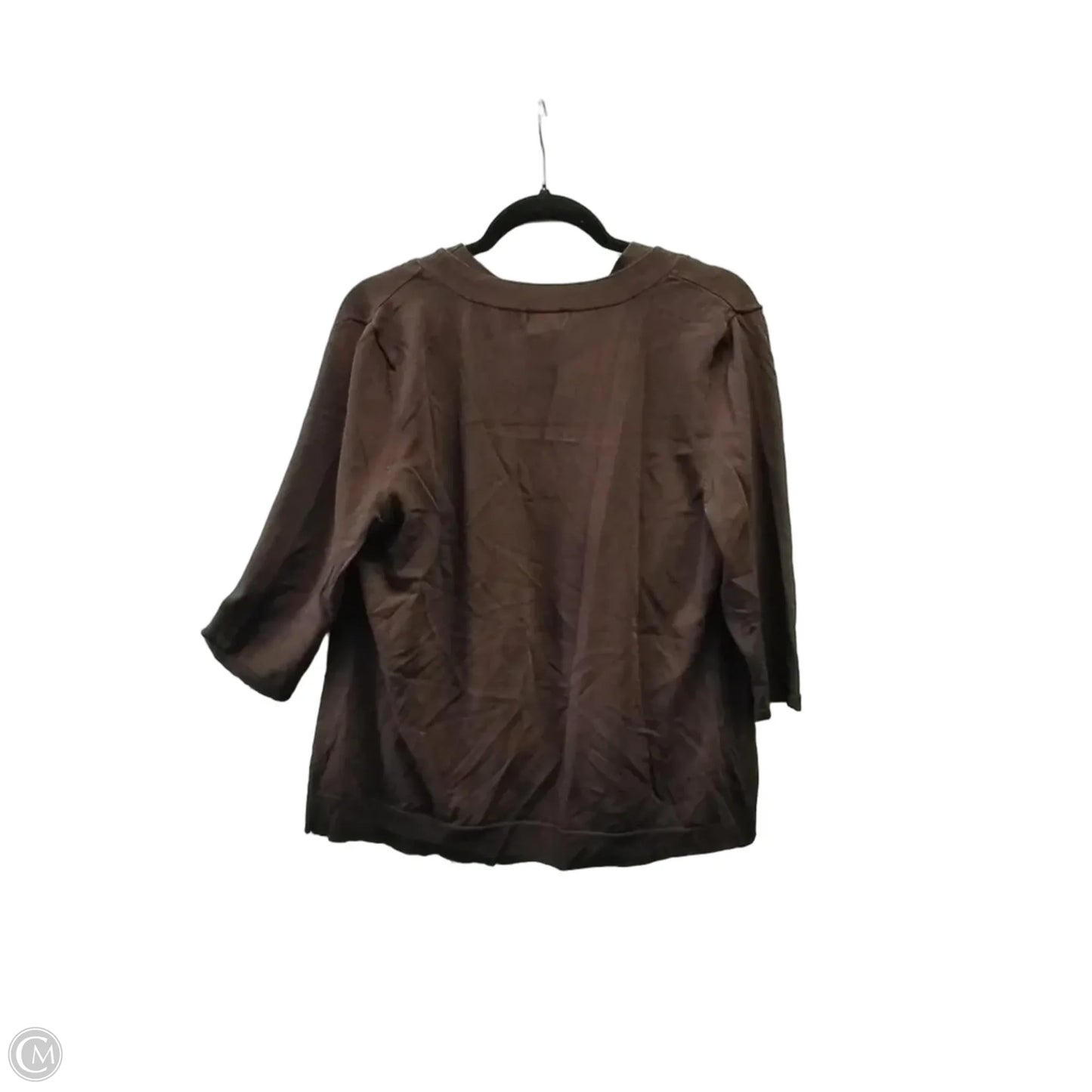 Top 2pc Short Sleeve By George In Brown, Size: L