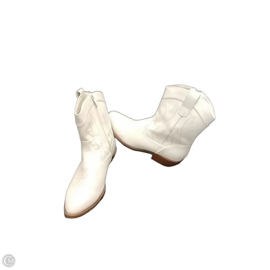 Boots Western By Cme In White, Size: 8