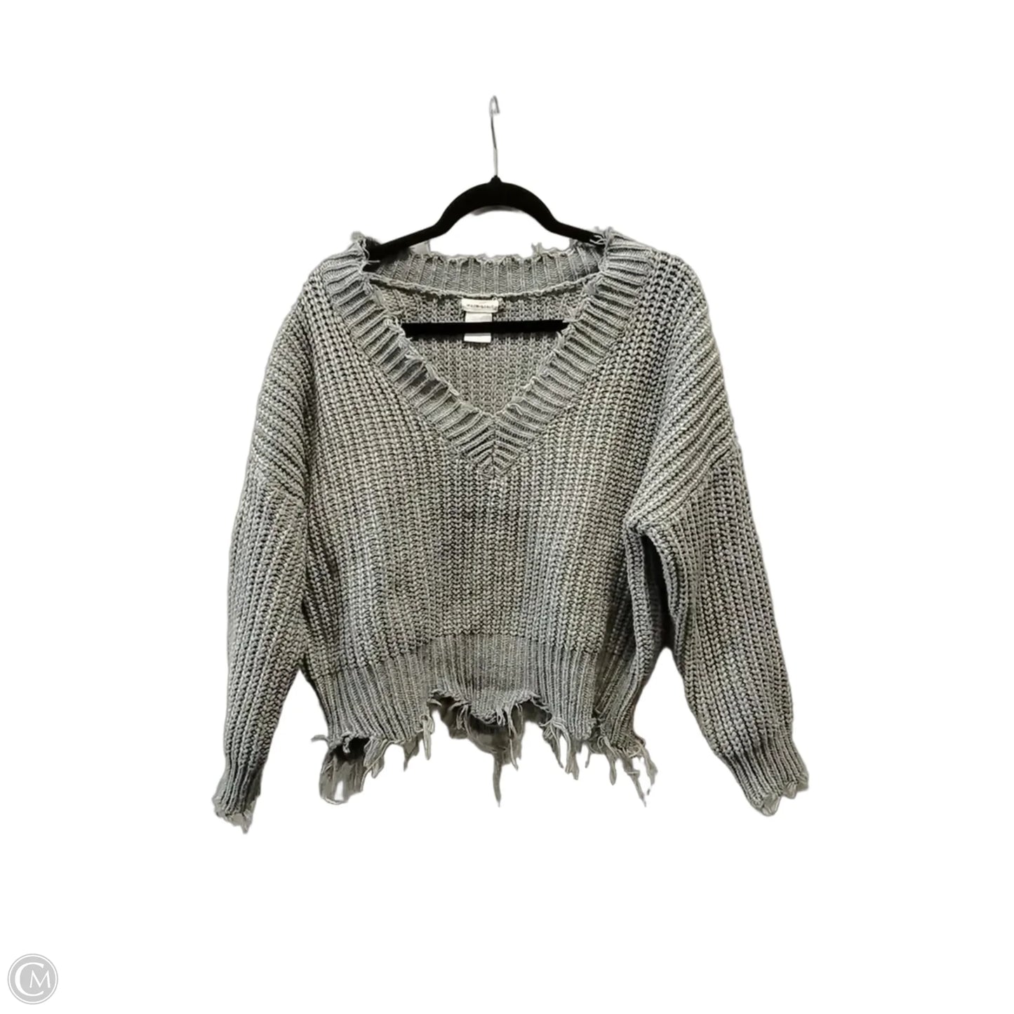 Sweater By Main Strip In Grey, Size: S