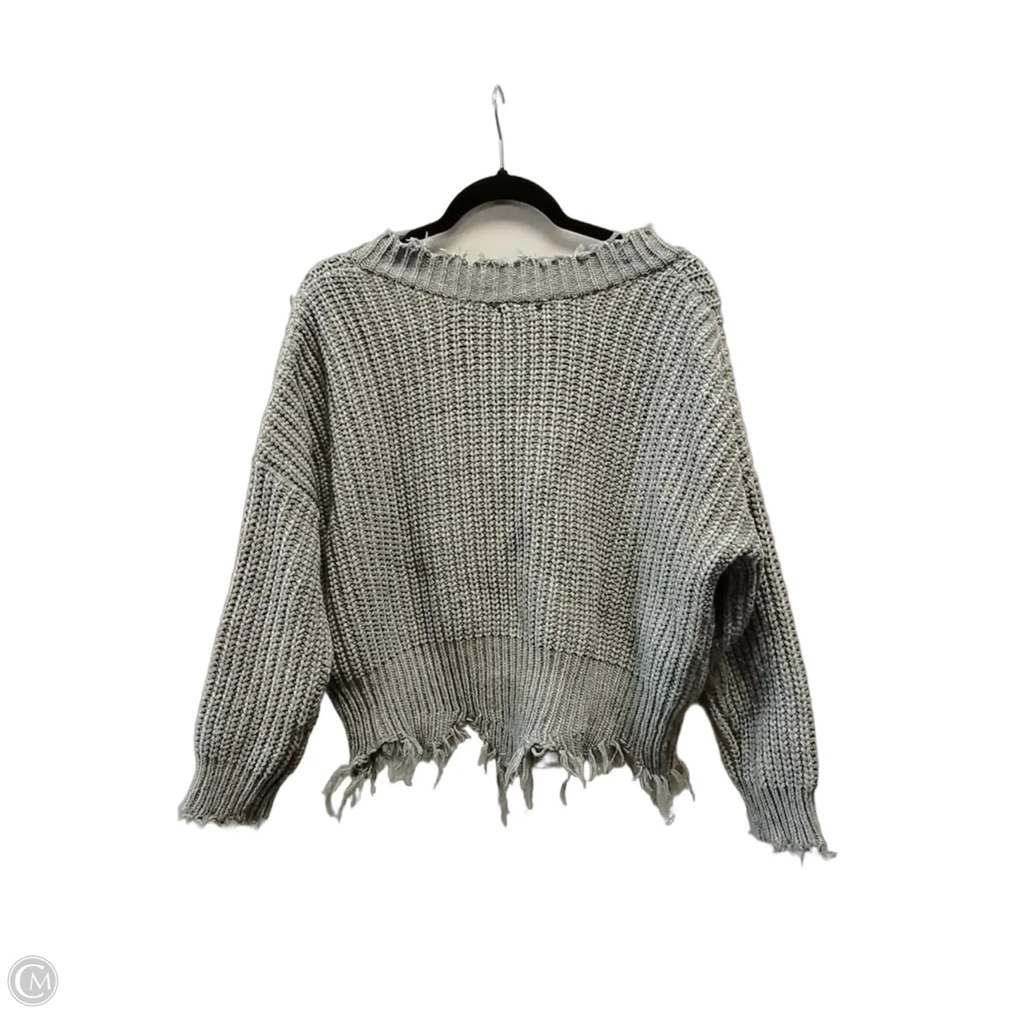Sweater By Main Strip In Grey, Size: S