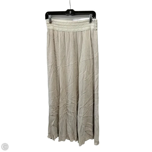 Skirt Maxi By Cme In Beige, Size: L