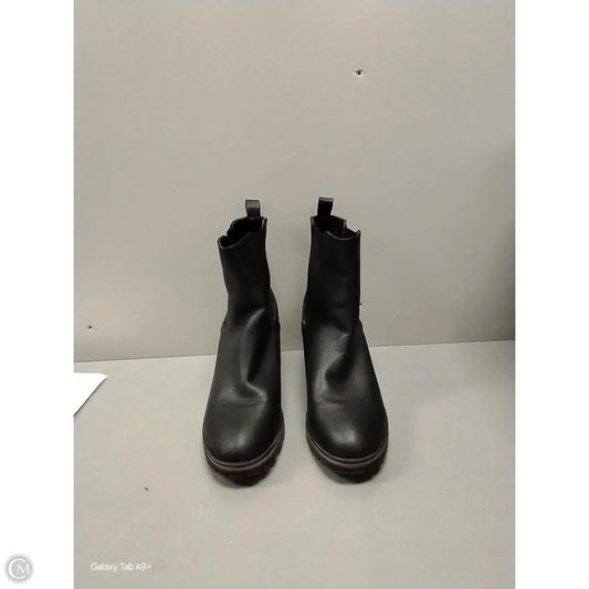 Boots Mid-calf Heels By Cme In Black, Size: 9.5