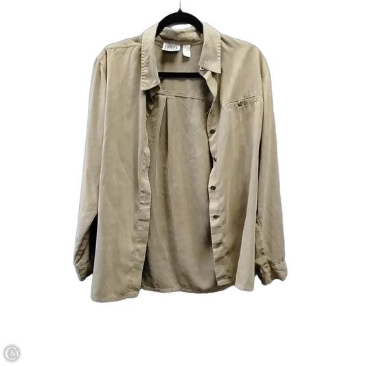 Jacket Other By Chicos In Tan, Size: L
