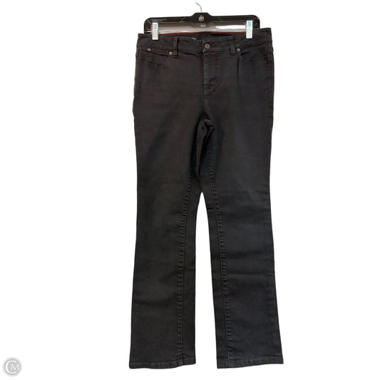 Jeans Straight By Clothes Mentor In Black Denim, Size: 10p