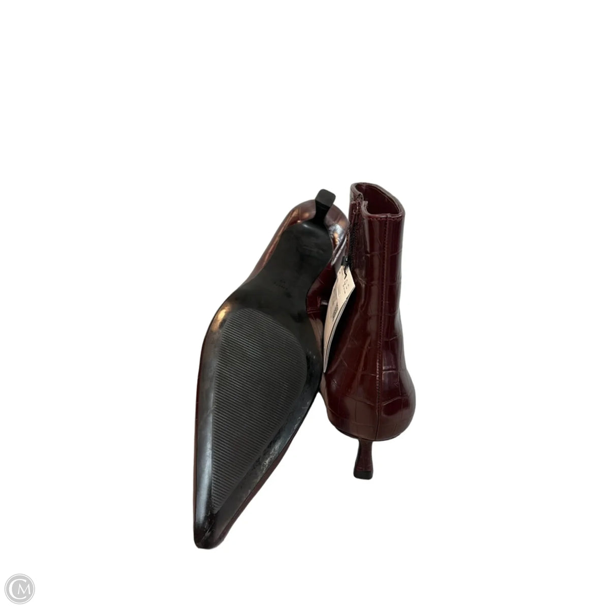 Boots Ankle Heels By Mng In Red, Size: 9.5