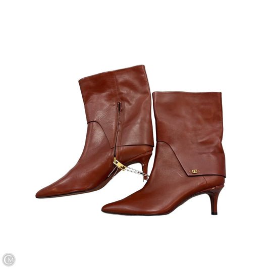 Boots Mid-calf Heels By Franco Sarto In Brown, Size: 10