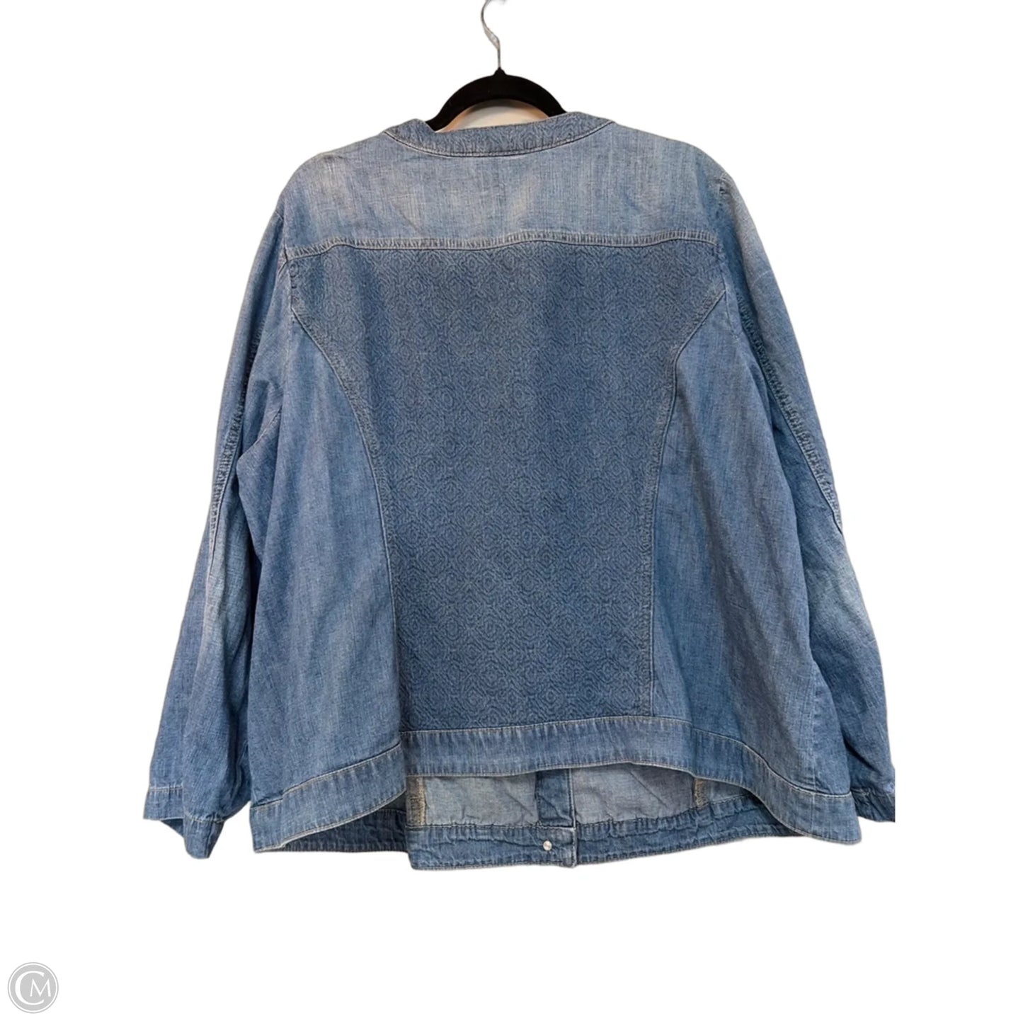 Jacket Denim By Cj Banks In Blue, Size: 3x