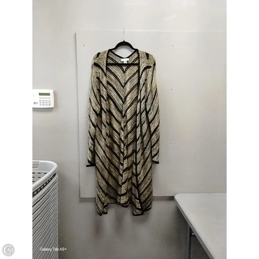Cardigan By Cj Banks In Black & Gold, Size: 2x