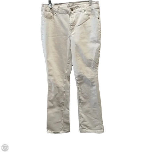 Jeans Skinny By D Jeans In White Denim, Size: 12