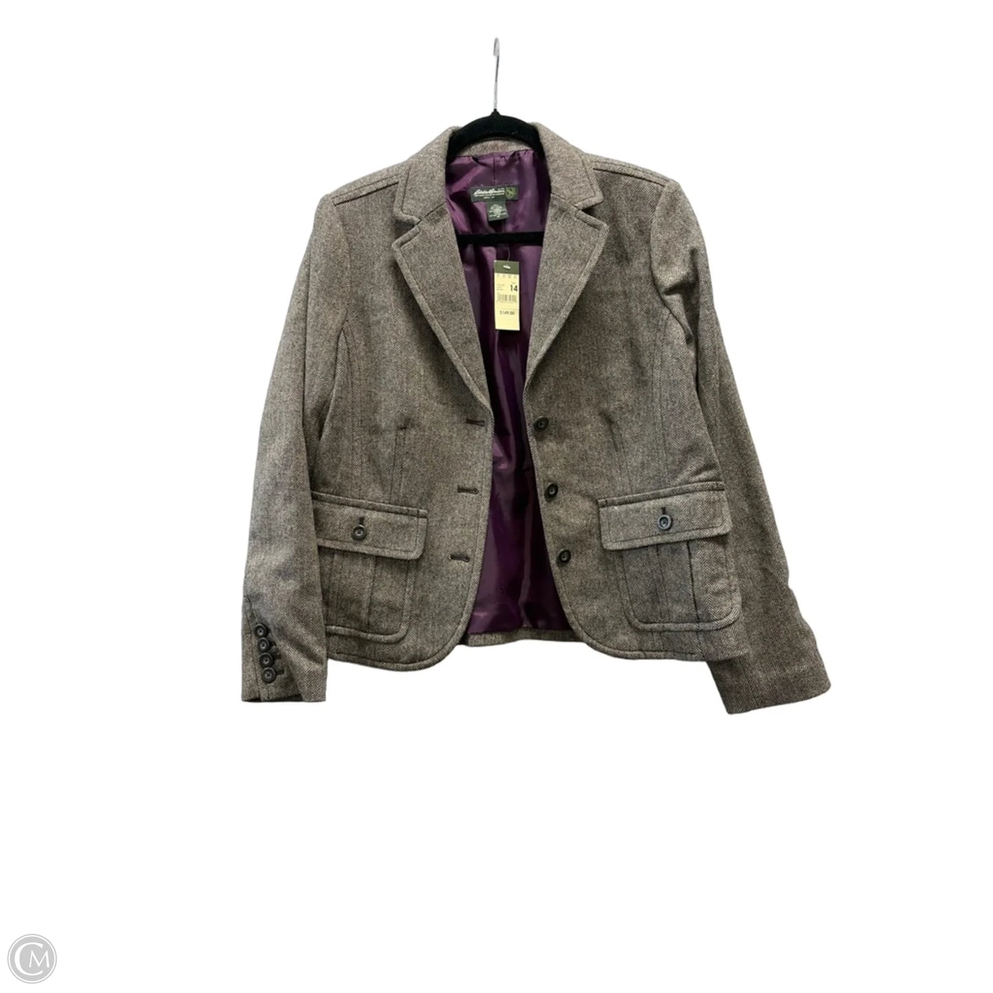 Blazer By Eddie Bauer In Tan, Size: 14
