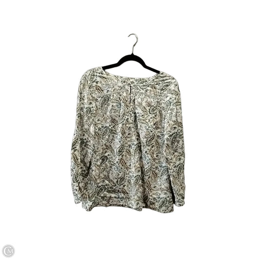 Top Long Sleeve By Talbots In Multi-colored, Size: L