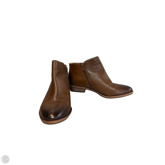 Boots Ankle Heels By Alex Marie In Brown, Size: 6