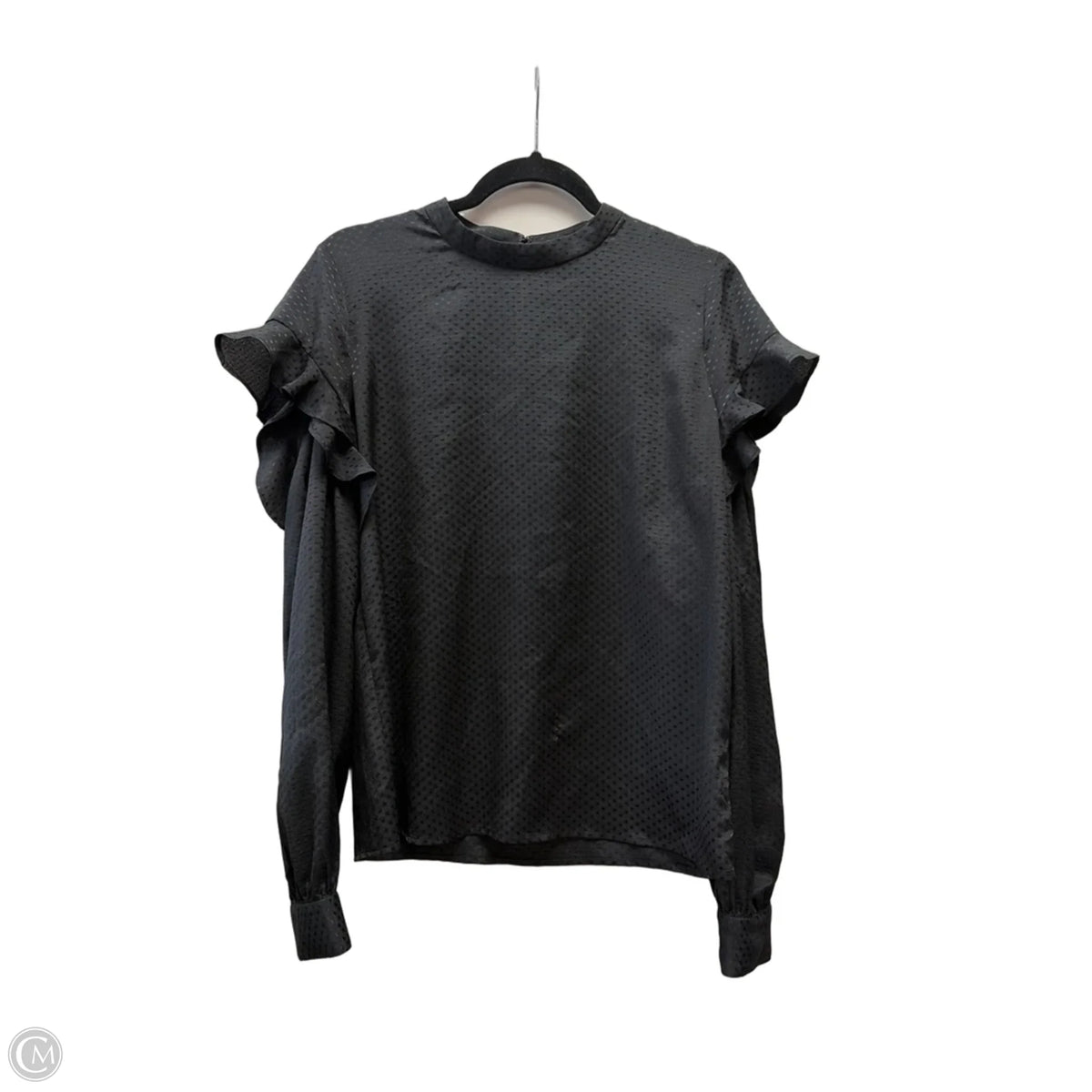 Blouse Long Sleeve By Express In Black, Size: M