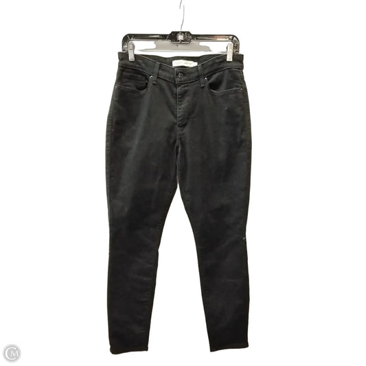 Jeans Skinny By Levis In Black, Size: 8