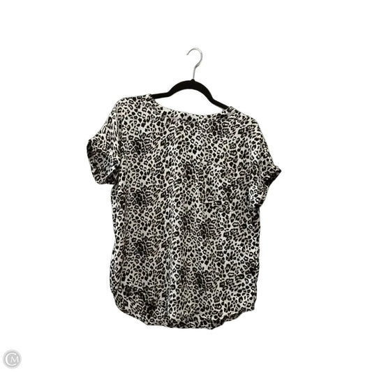 Top Short Sleeve By Buffalo David Bitton In Animal Print, Size: S