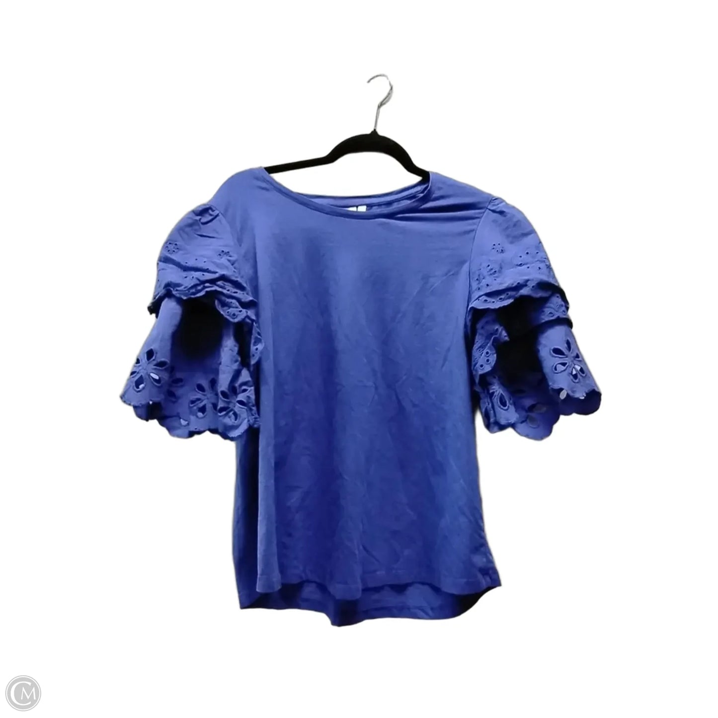 Top Short Sleeve By Chicos In Blue, Size: 2