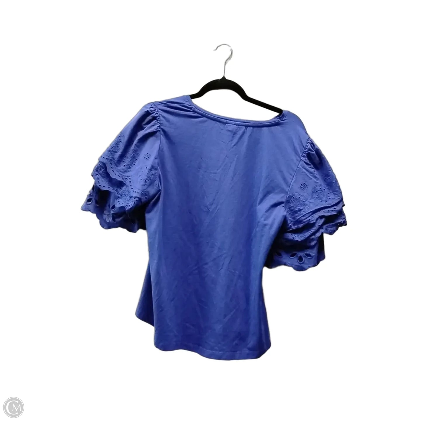 Top Short Sleeve By Chicos In Blue, Size: 2