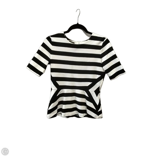 Top Short Sleeve By Talbots In Striped Pattern, Size: Xs