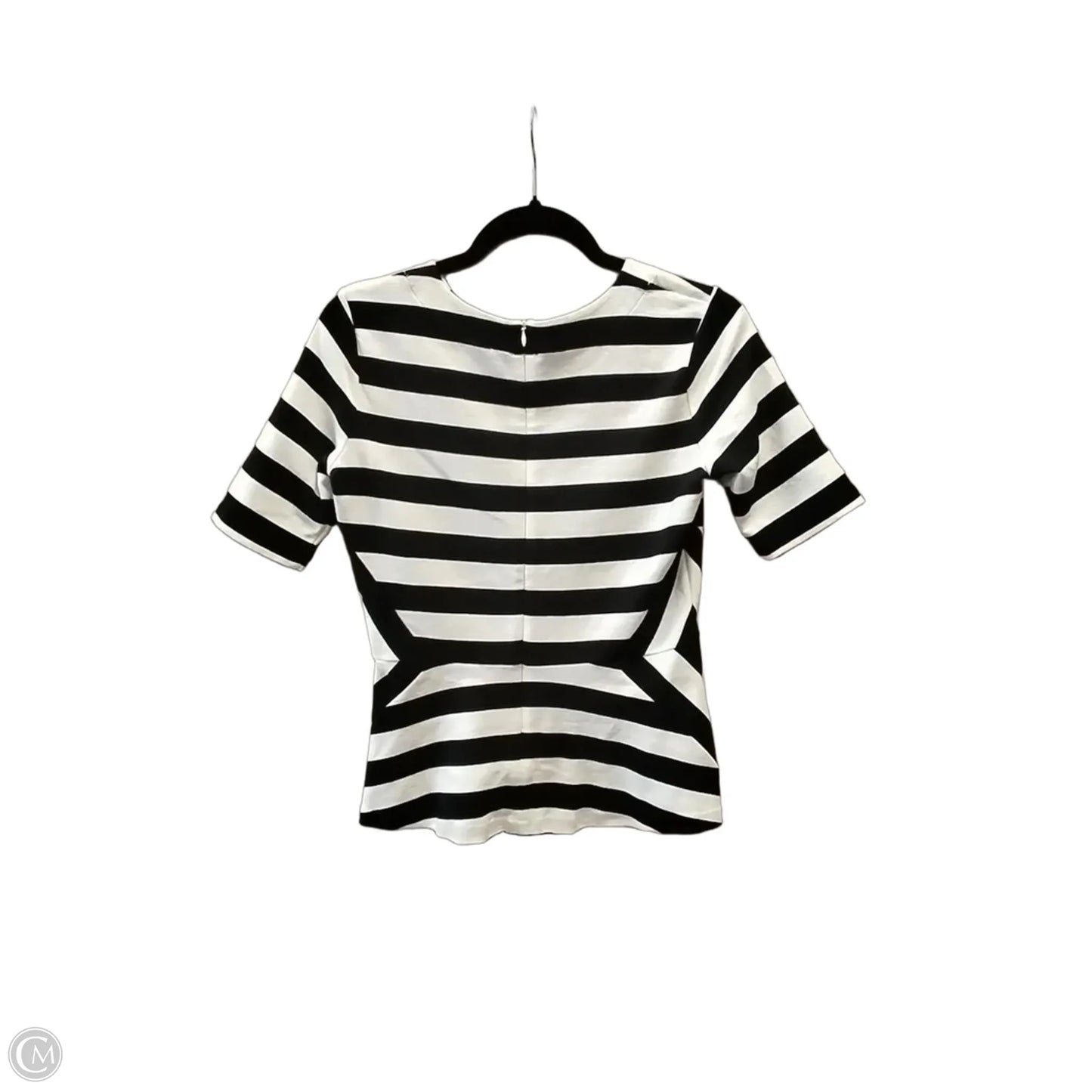 Top Short Sleeve By Talbots In Striped Pattern, Size: Xs