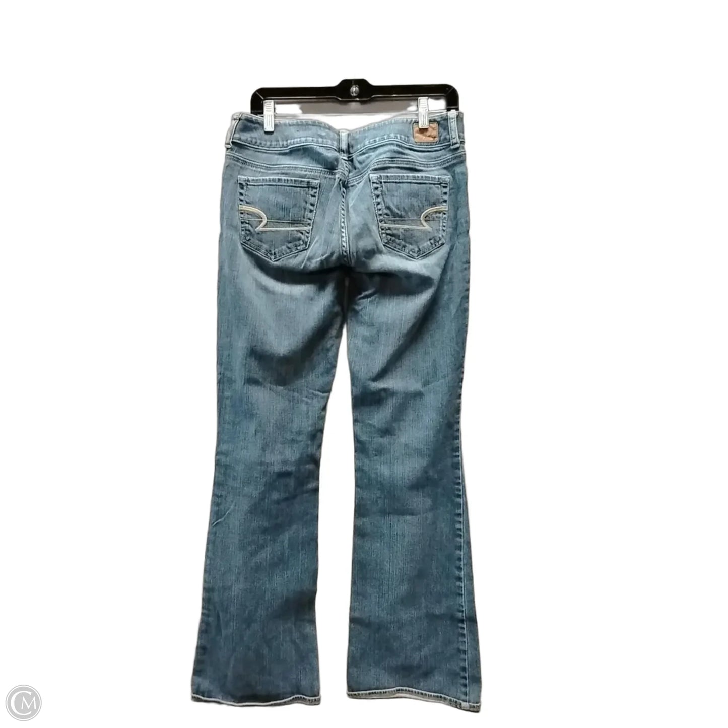 Jeans Boot Cut By American Eagle In Blue Denim, Size: 8