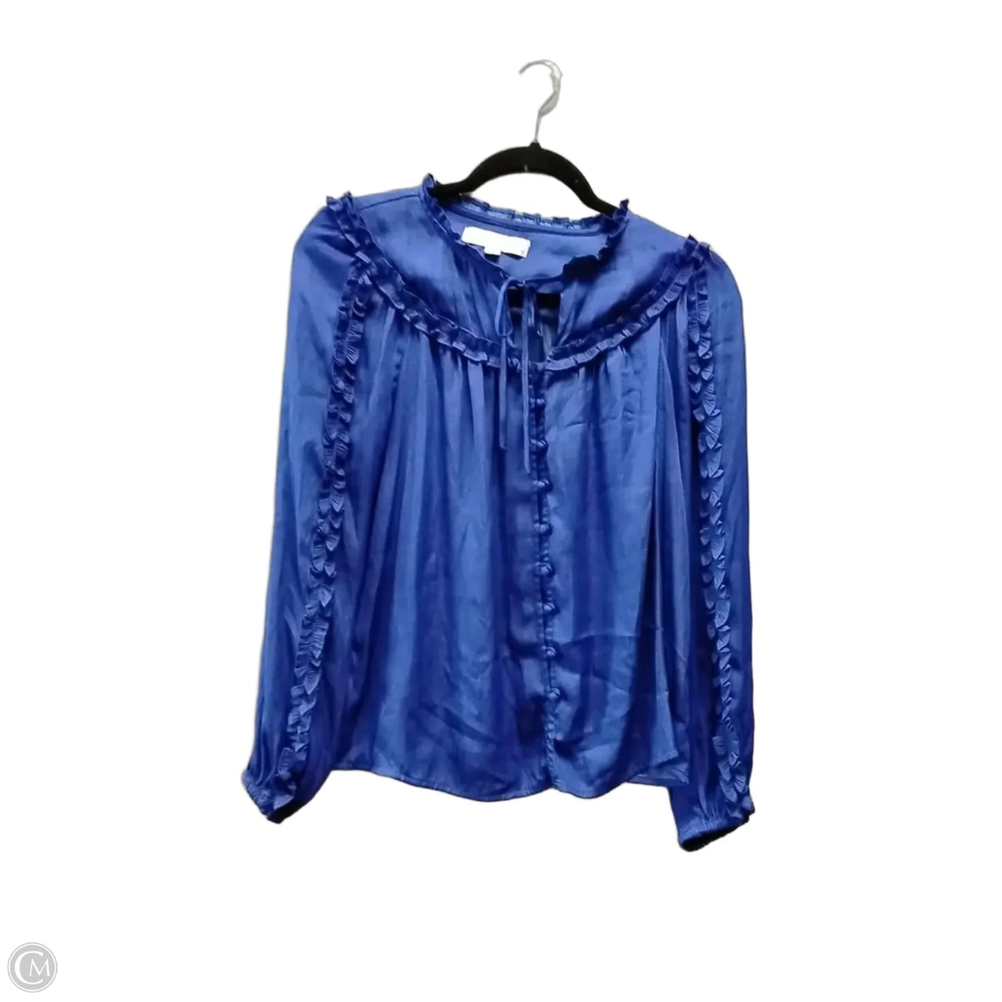 Top Long Sleeve By Loft In Blue, Size: Sp