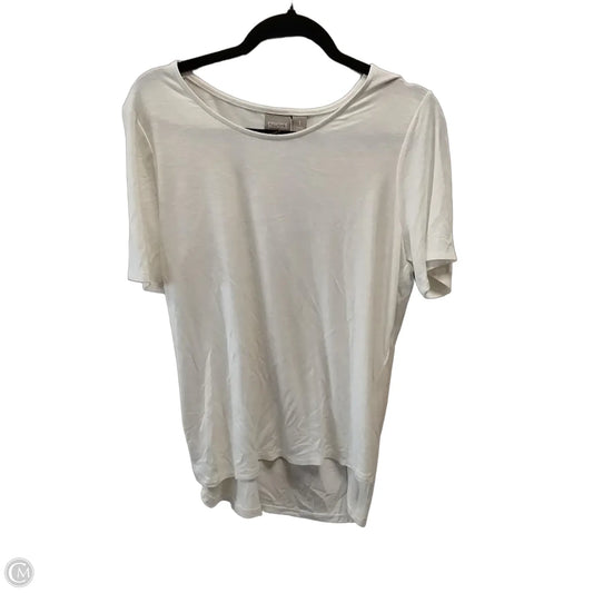 Top Short Sleeve By Chicos In Cream, Size: 1