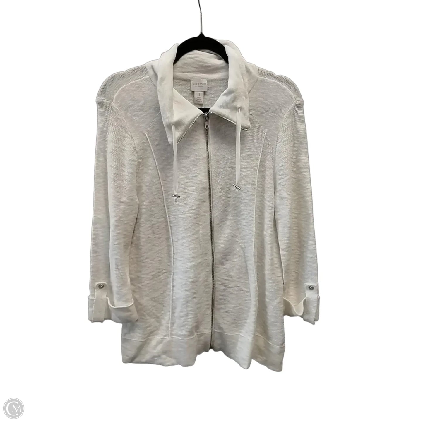 Jacket Other By Chicos In Cream, Size: 1