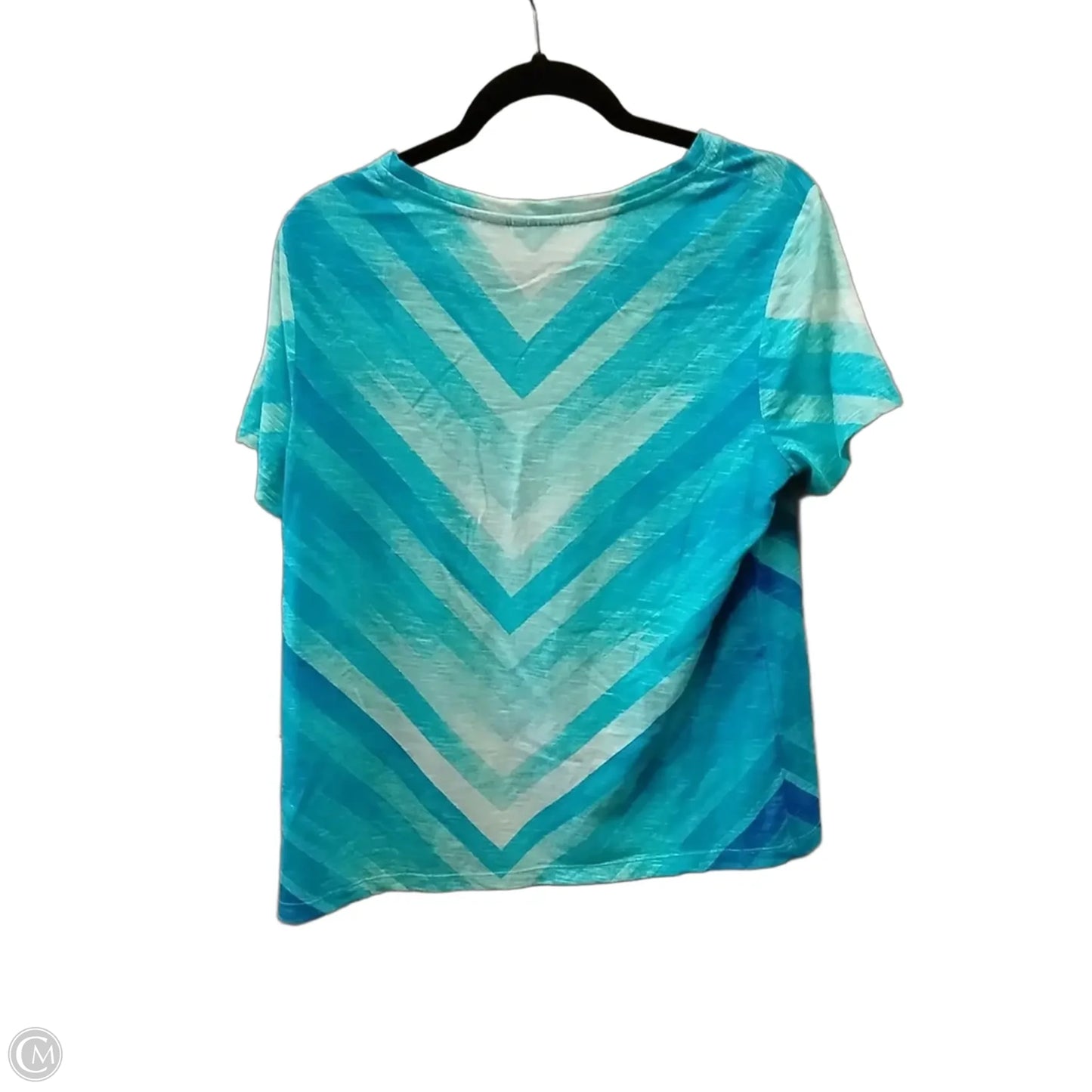 Top Short Sleeve By Chicos In Blue, Size: 1