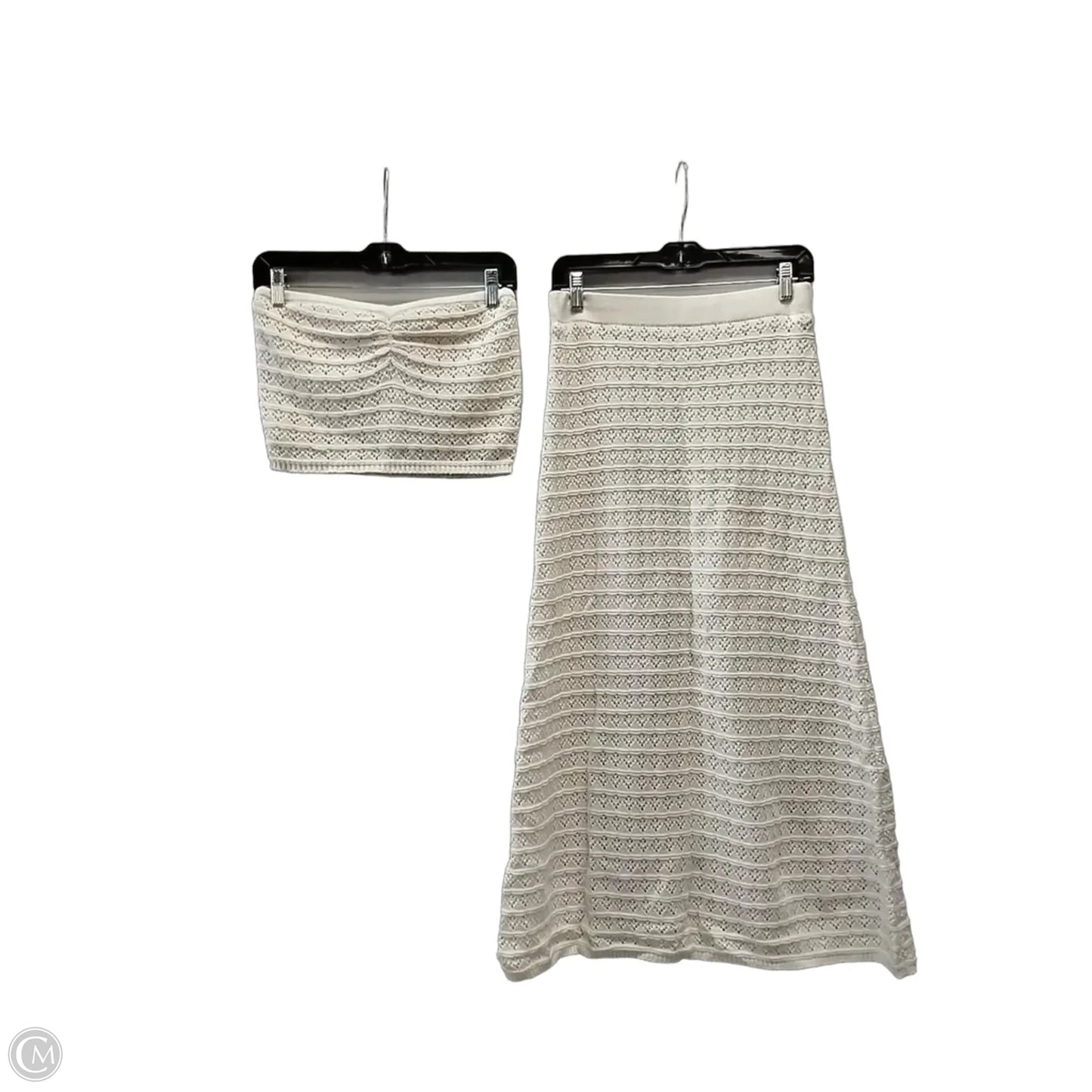 Skirt Set 2pc By Freshman In White, Size: M