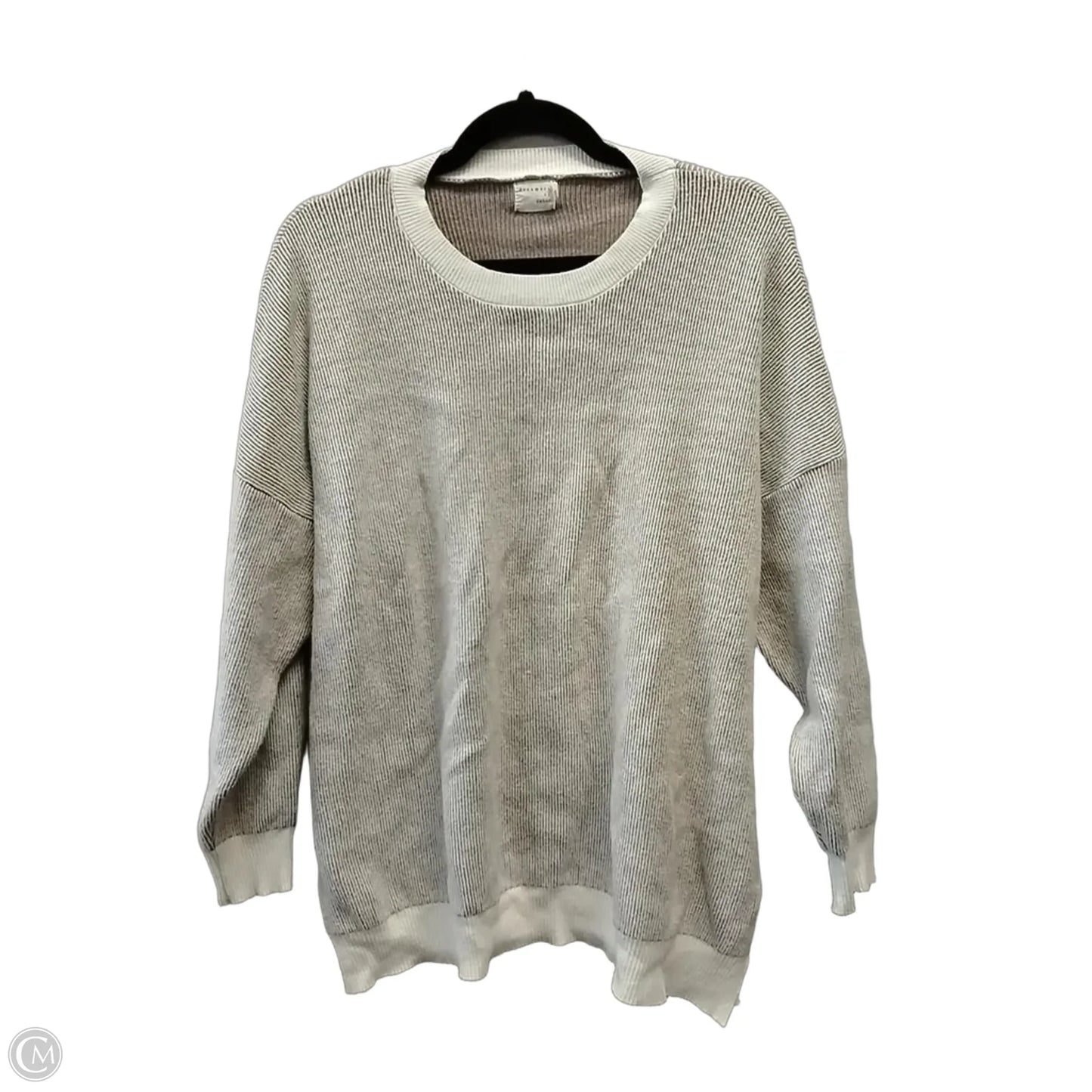 Sweater By Cme In Brown & Cream, Size: L