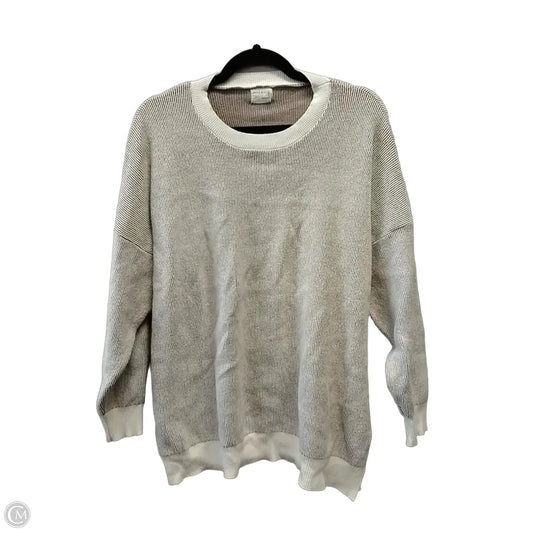 Sweater By Cme In Brown & Cream, Size: L