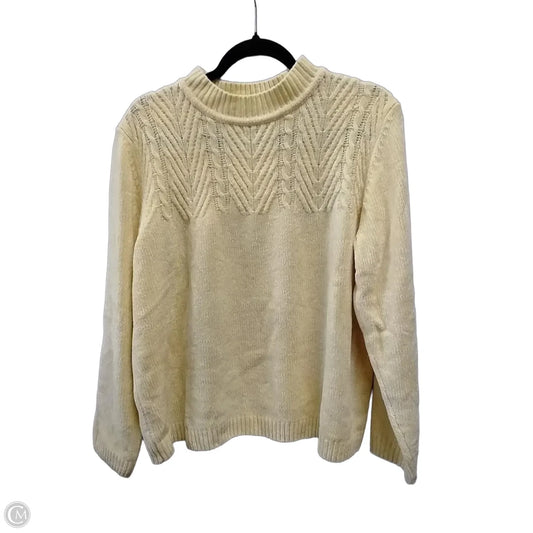 Sweater By Alfred Dunner In Yellow, Size: L