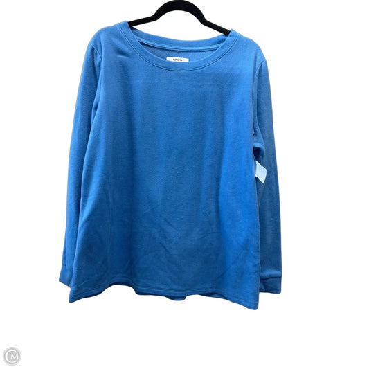 Top Long Sleeve By Sonoma In Blue, Size: Xxl