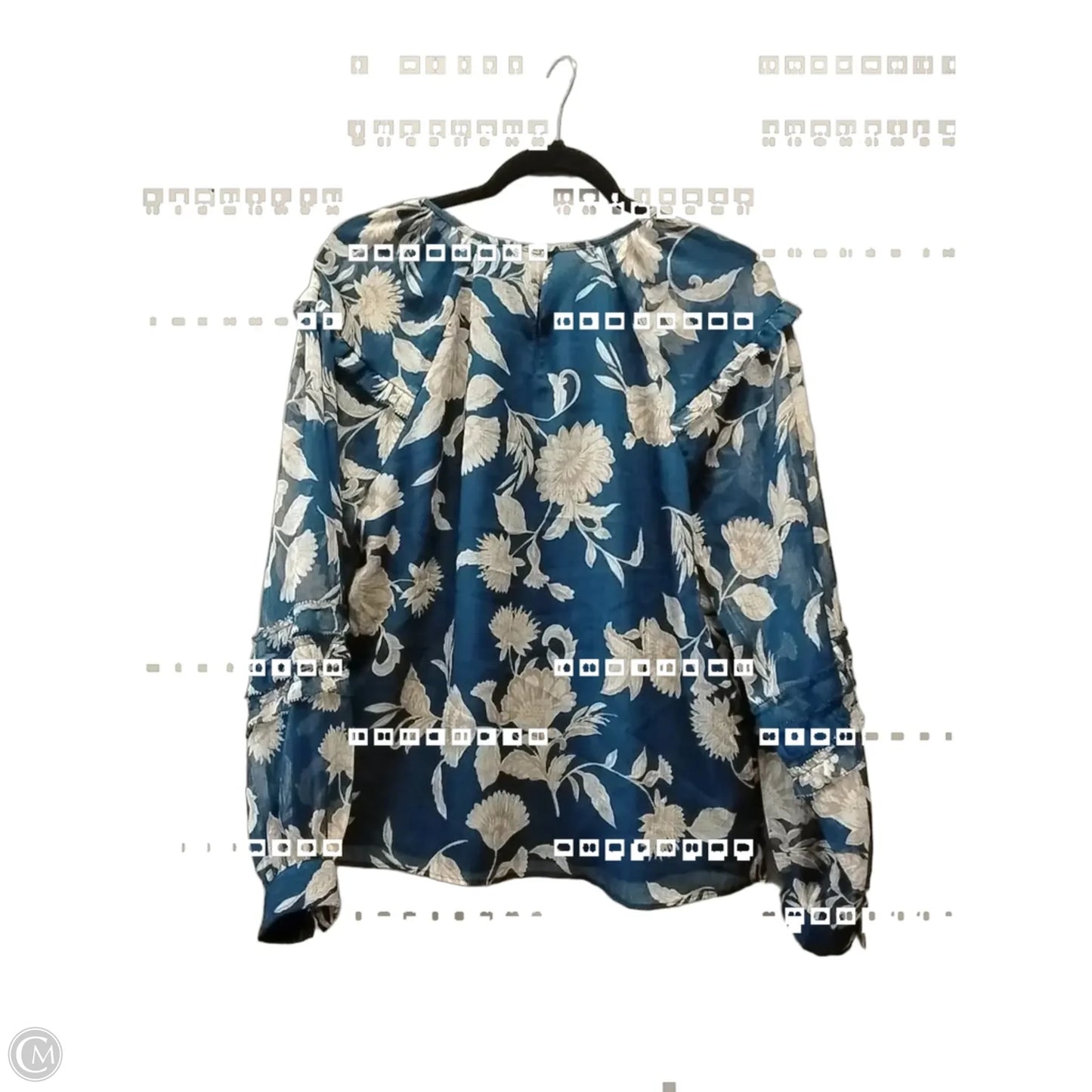 Top Long Sleeve By Ann Taylor In Floral Print, Size: M
