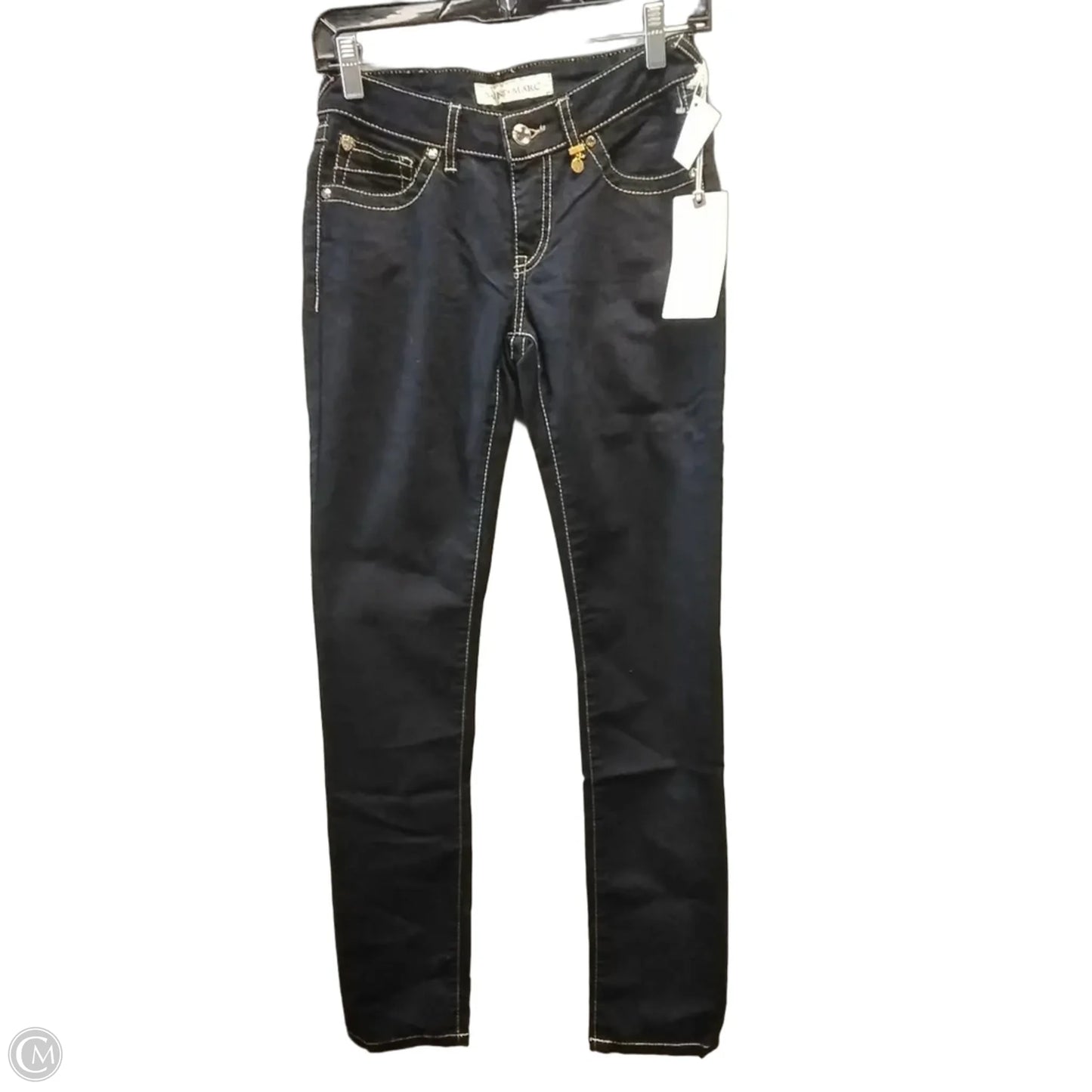 Jeans Skinny By Cme In Black Denim, Size: 27