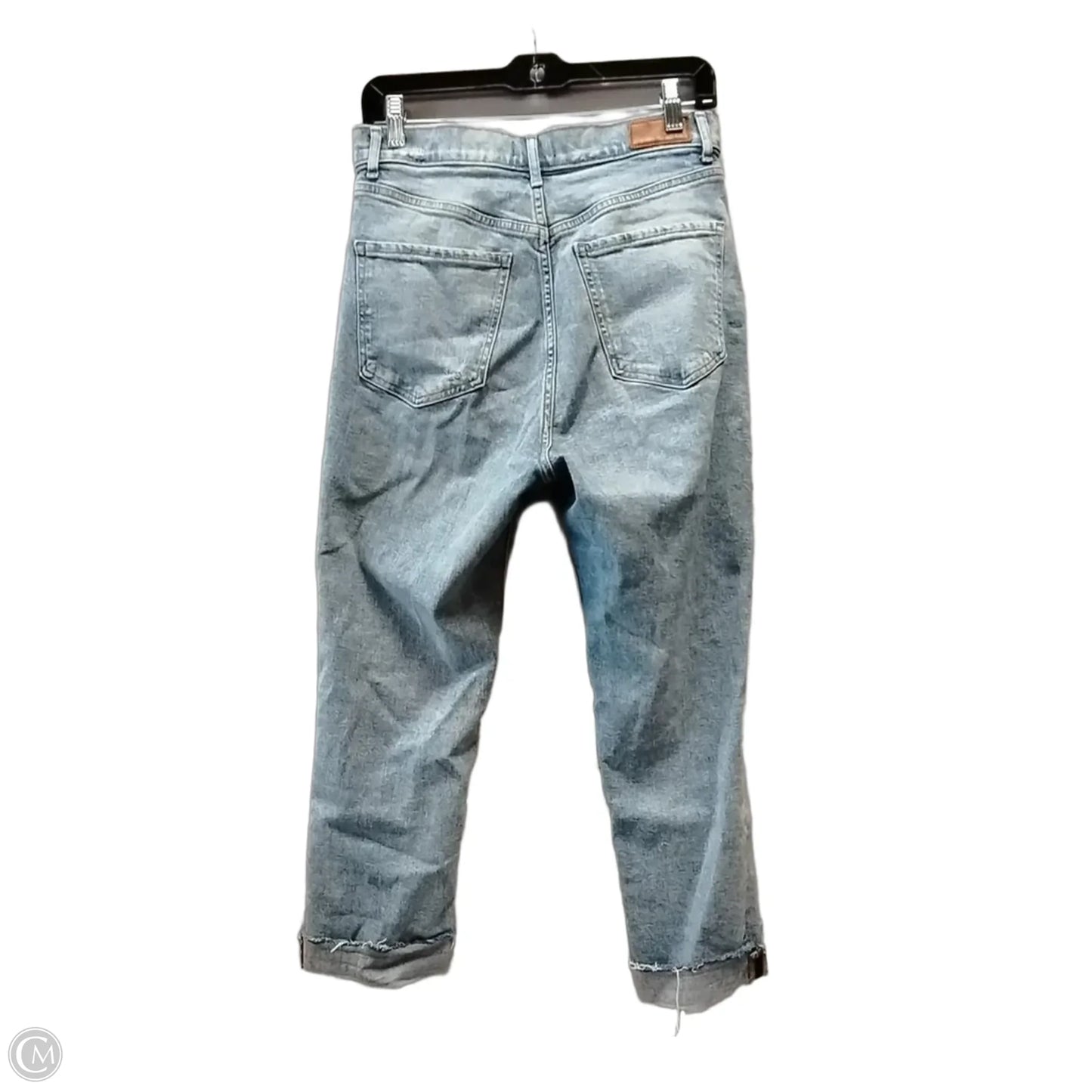 Jeans Straight By Express In Blue Denim, Size: 8
