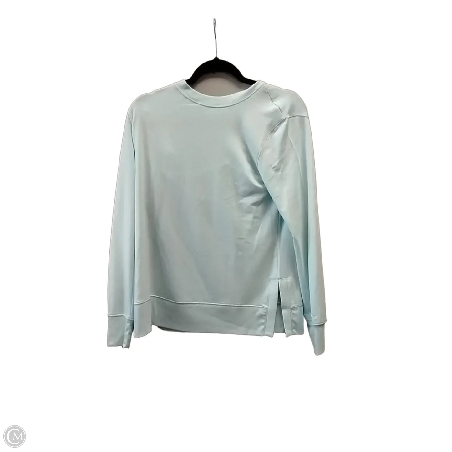 Athletic Top Long Sleeve Collar By Jockey In Blue, Size: M