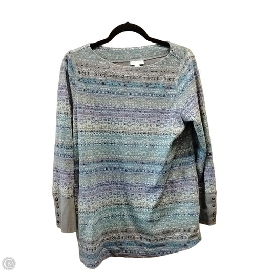 Top Long Sleeve By J. Jill In Multi-colored, Size: M