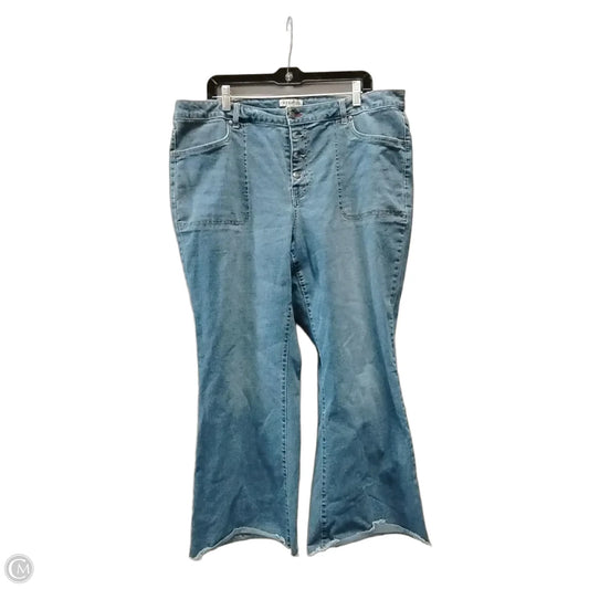 Jeans Straight By Frye And Co In Blue Denim, Size: 20