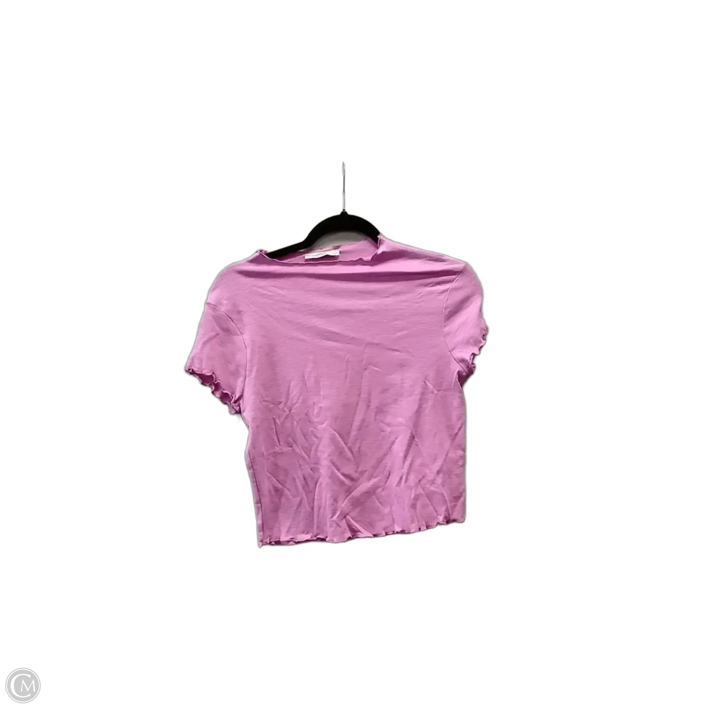 Top Short Sleeve By Zenana In Pink, Size: M