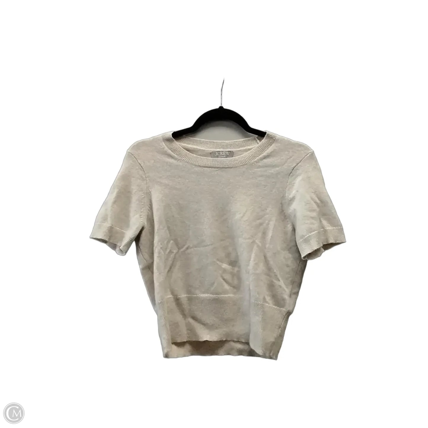 Top Short Sleeve By J. Crew In Cream, Size: S