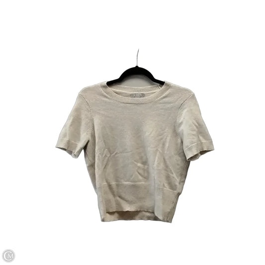 Top Short Sleeve By J. Crew In Cream, Size: S