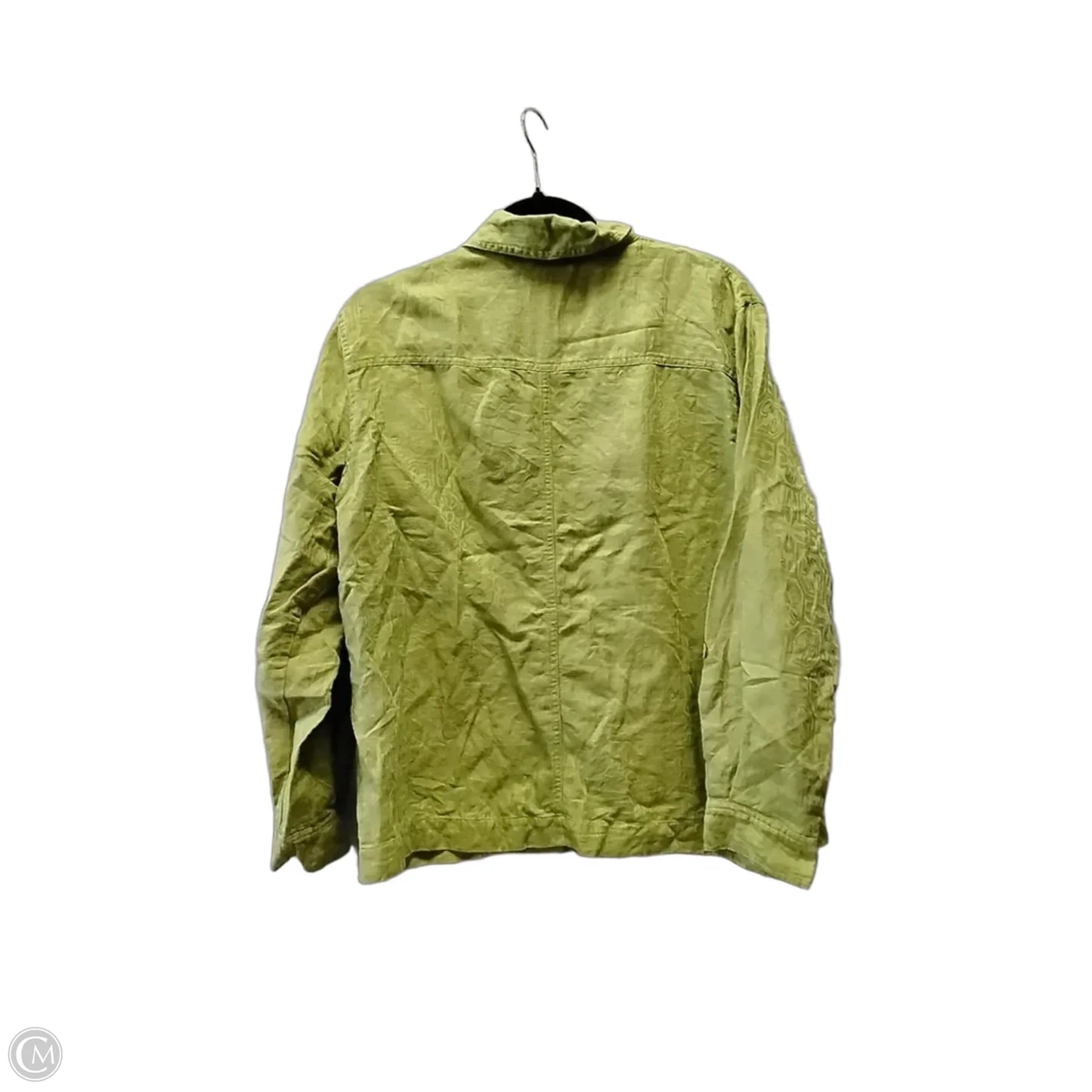 Top Long Sleeve By Chicos In Green, Size: S